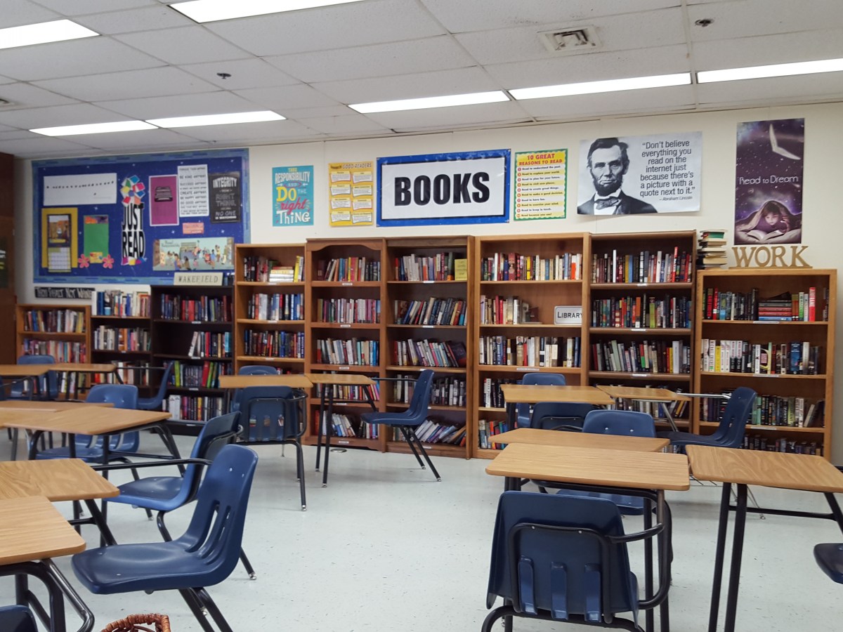 the classroom library (yes, even in high&nbsp;school).